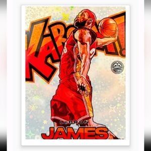 NEW!💯 LEBRON JAMES KABOOM💥 CLEVELAND CAVALIERS COLOR ART BASKETBALL POSTER!🔥